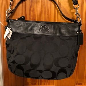 COACH Large Zoe Black Bag